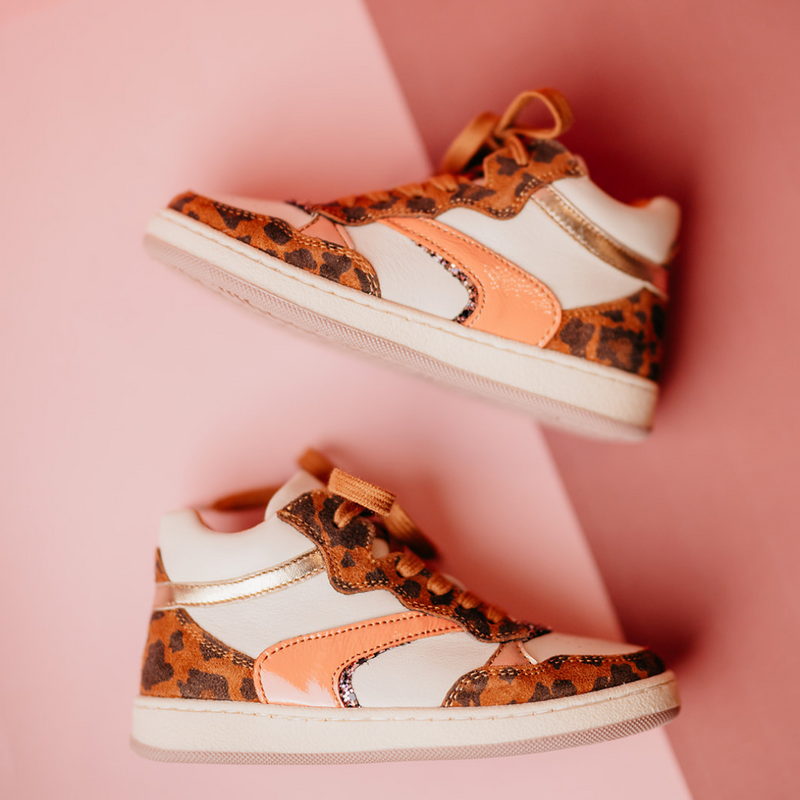Romagnoli Half Hoge Sneaker Leopard (maat 28-35)