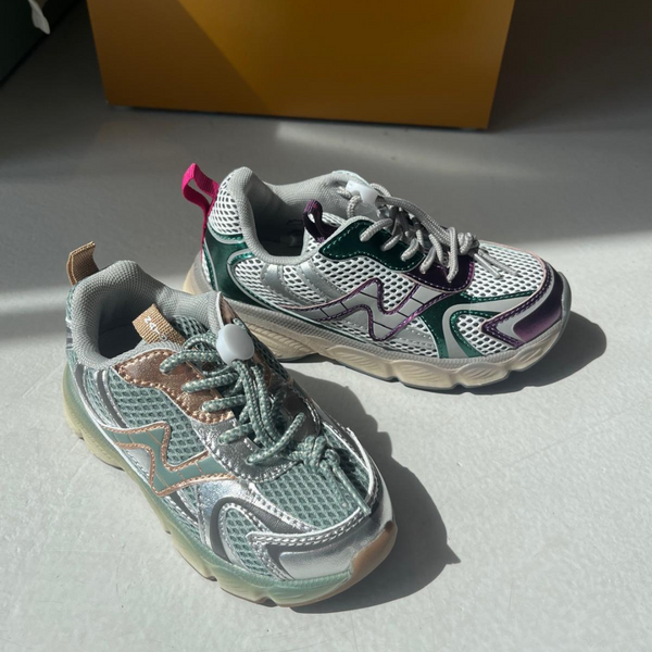 Naturino Wave Runner Metallic Silver (maat 26-38)