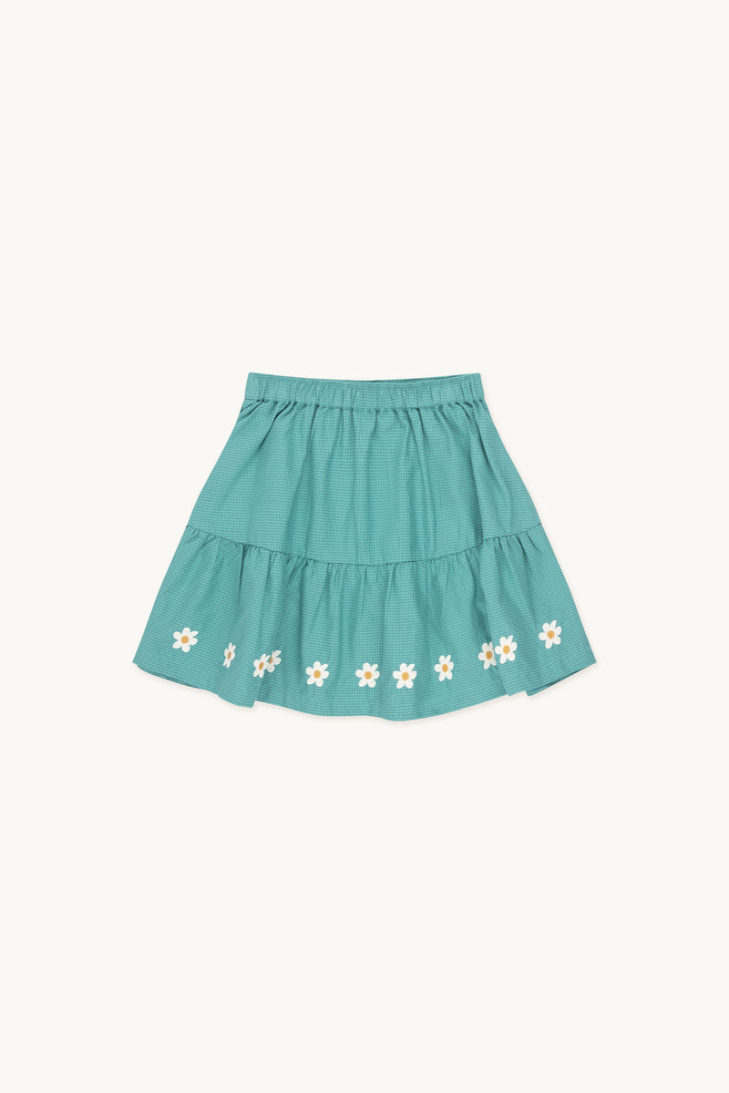 Tiny Cottons Daisies Skirt Dark Emerald