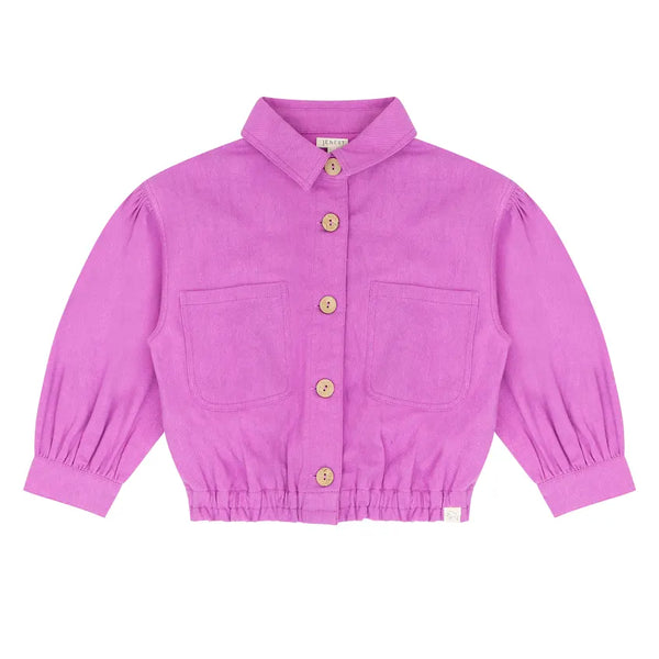 Jenest Marie Jacket Twill Grape Purple Bird Embro