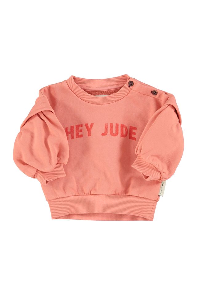 PiuPiuchick Sweatshirt Pink w/ "Hey jude" Print