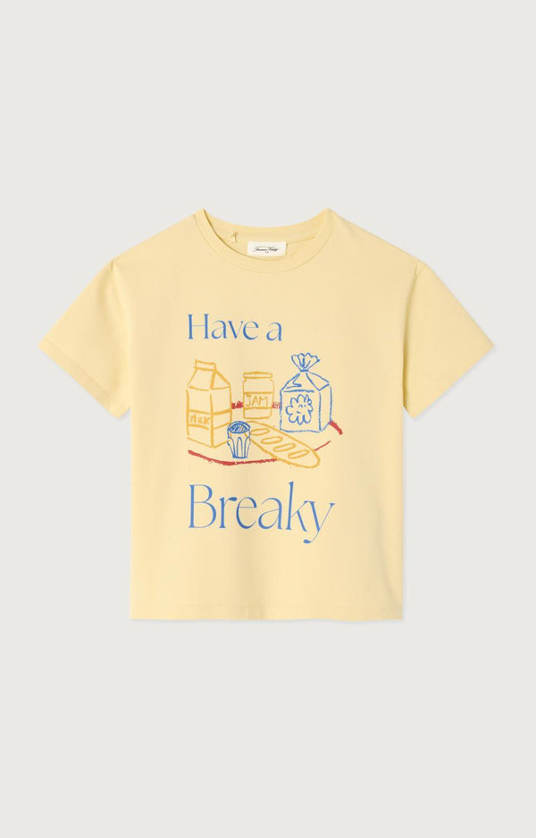 American Vintage Fizvalley T-shirt Geel