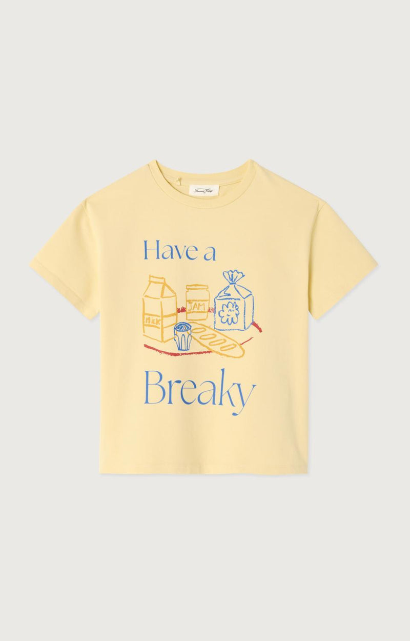 American Vintage Fizvalley T-shirt Geel