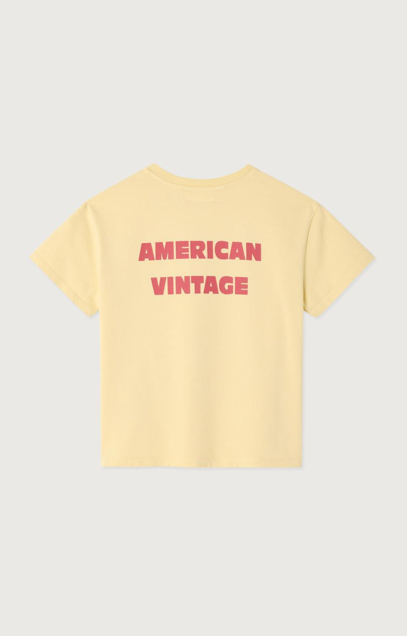 American Vintage Fizvalley T-shirt Geel