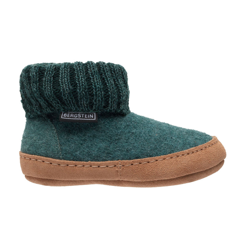 Bergstein Pantoffel BN Cozy Lux Seagreen (maat 25-35)