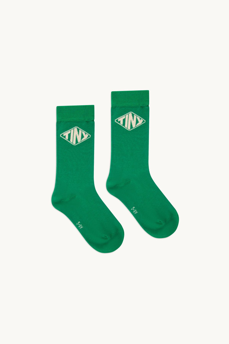 Tiny Cottons Tiny Diamond Medium Socks Deep Green