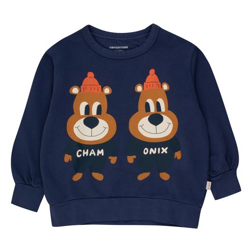 Tiny Cottons Chamonix Twins Sweatshirt Light Navy