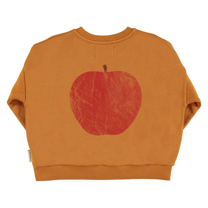 PiuPiuchick Sweatshirt Camel/Jimmy Apples Farm Print