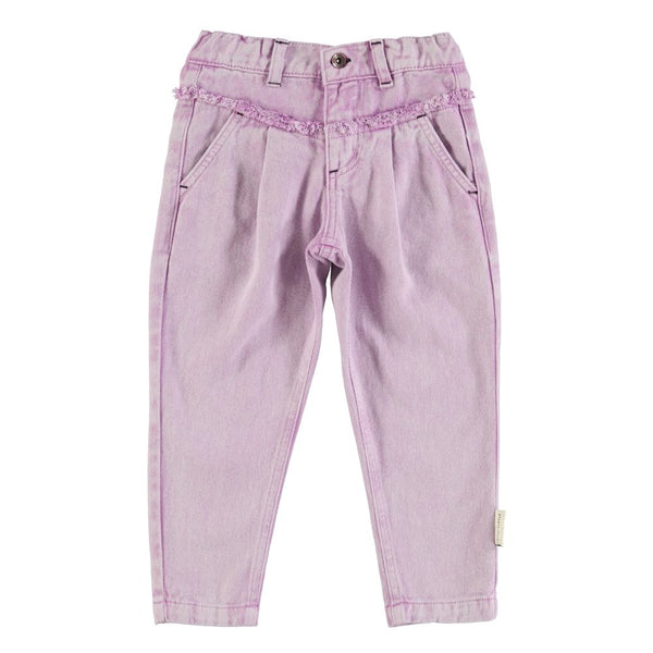 PiuPiuchick Mom Fit Trousers Lilac