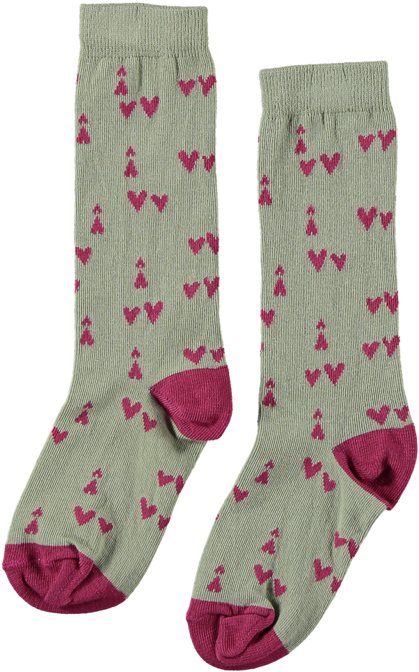 Letter To The World Love Socks Oyster
