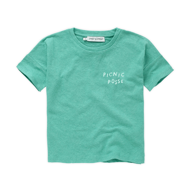 Sproet & Sprout Linen T-shirt Botanical Green