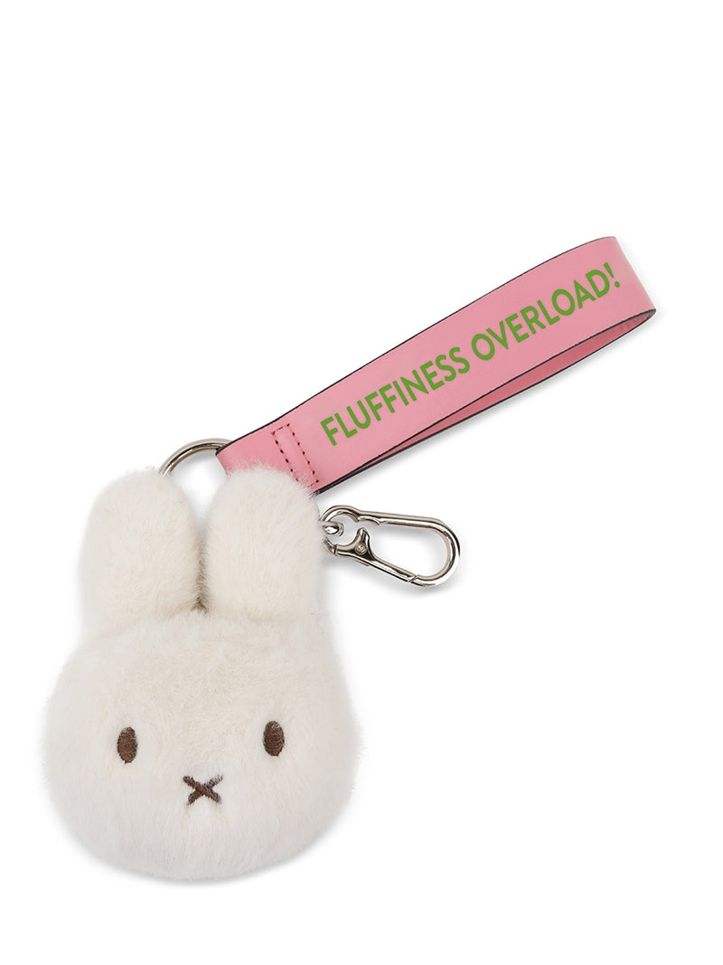 Miffy Eco Fuzzy Bag Charm 11cm offwhite
