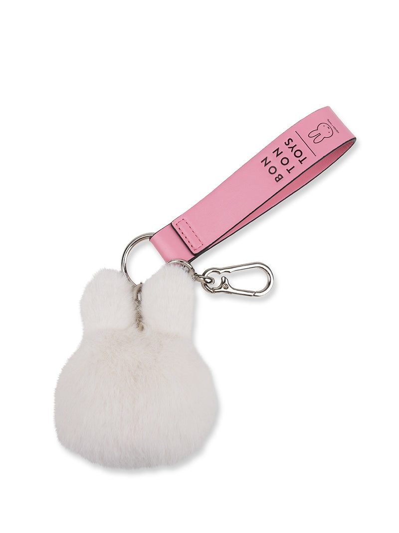 Miffy Eco Fuzzy Bag Charm 11cm offwhite
