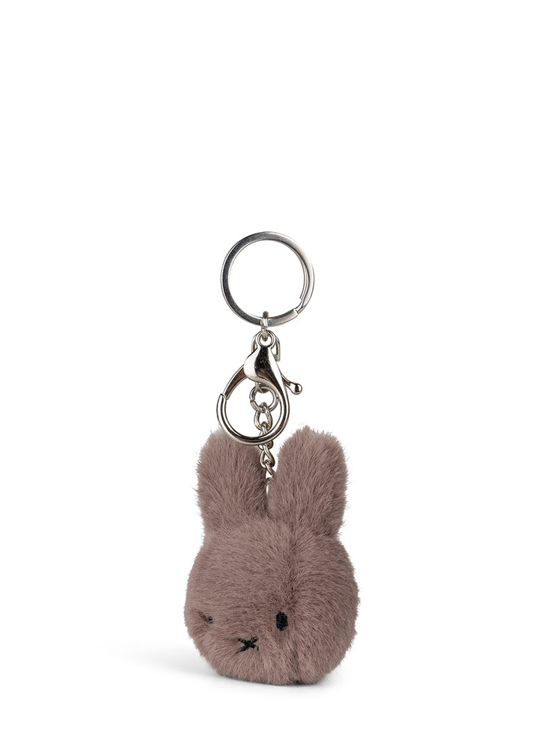 Smiley Miffy Ecvco Fuzzy Keychain taupe - 8 cm