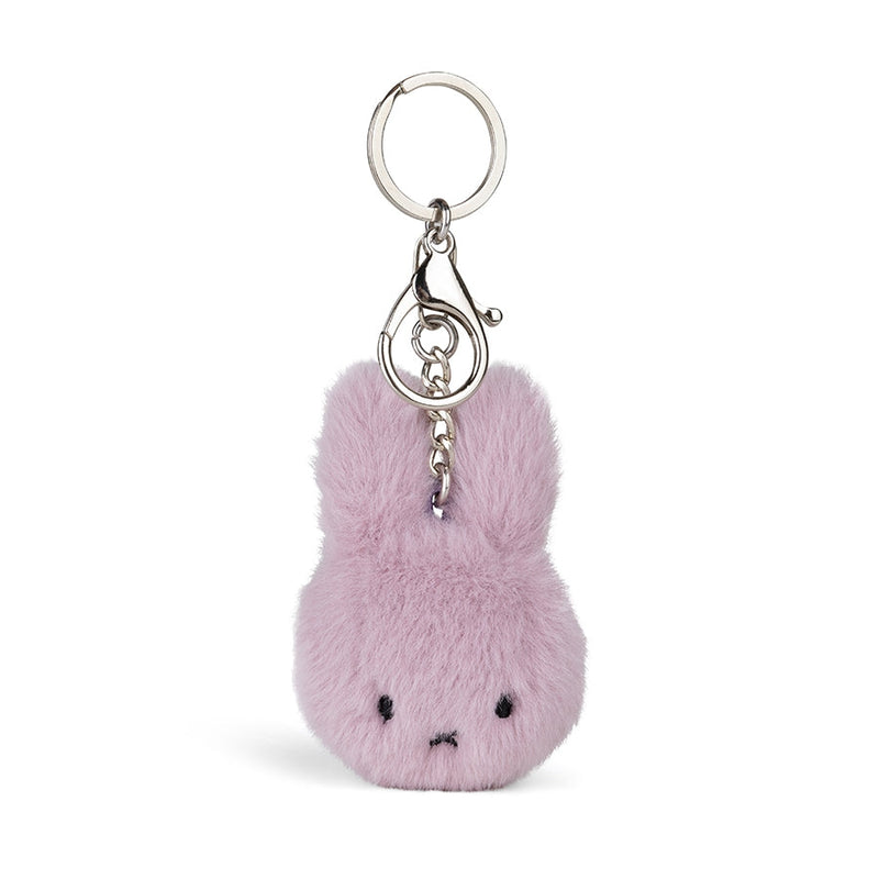 Smiley Miffy Ecvco Fuzzy Keychain Lila