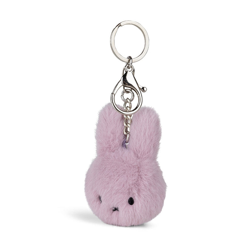 Smiley Miffy Ecvco Fuzzy Keychain Lila