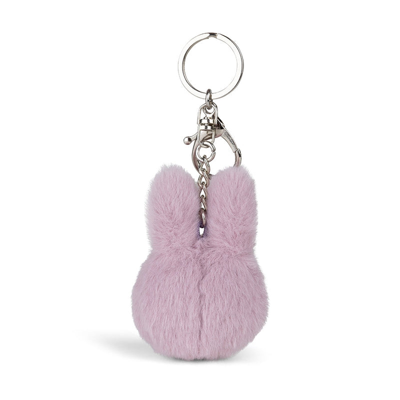 Smiley Miffy Ecvco Fuzzy Keychain Lila