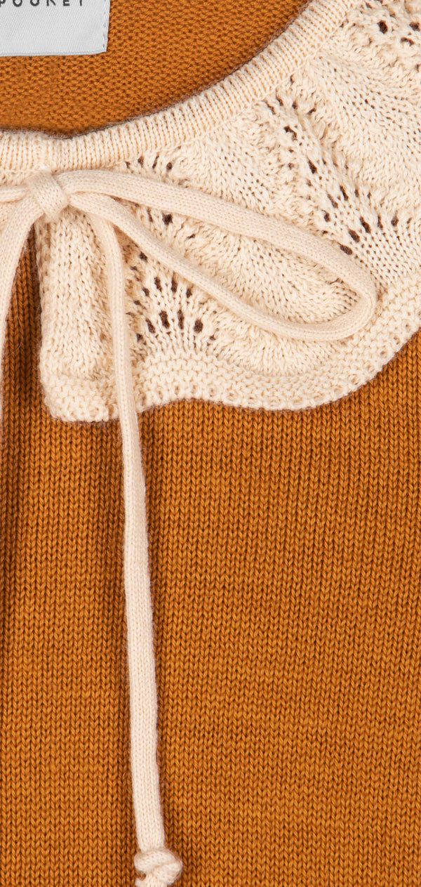 Mipounet Gala Collared Sweater Caramel