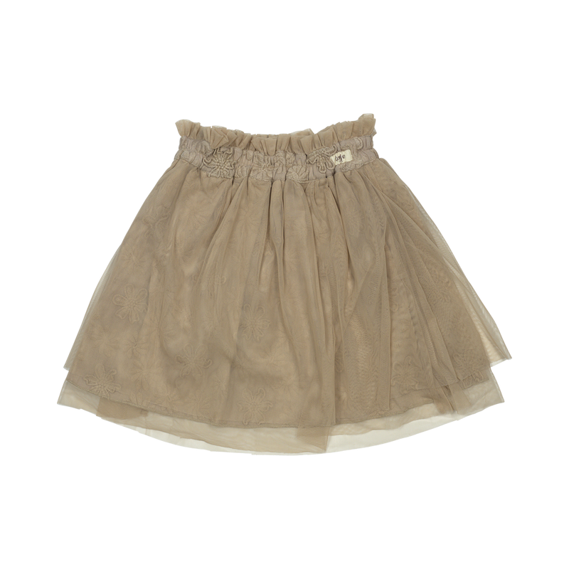 Baje Misty Tule Skirt Peanut 3D Flower