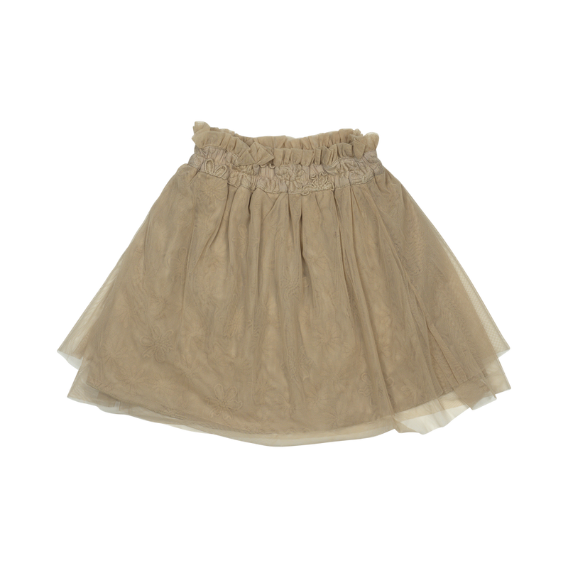 Baje Misty Tule Skirt Peanut 3D Flower