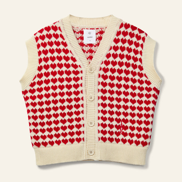 Wynken The Lovers Waistcoat Red Mini Heart