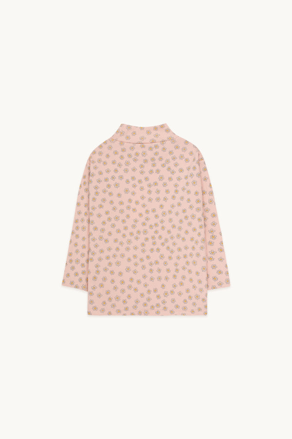 Tiny Cottons Daisies Mockneck T-shirt Wild Rose