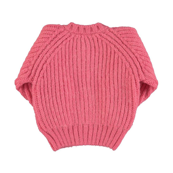 PiuPiuchick Knitted Baby Cardigan Pink