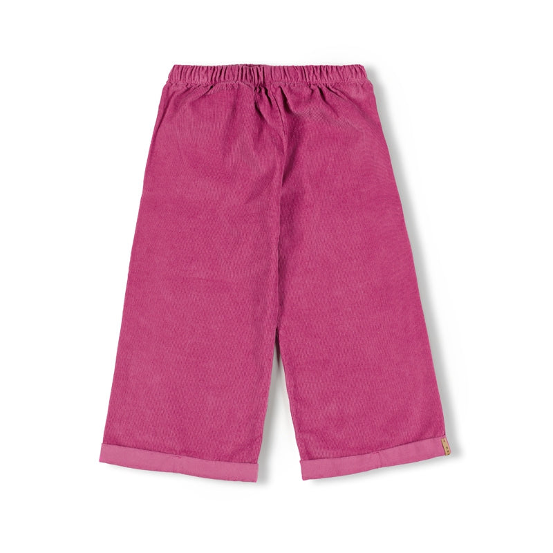 Nixnut Wide Pants Rib Berry