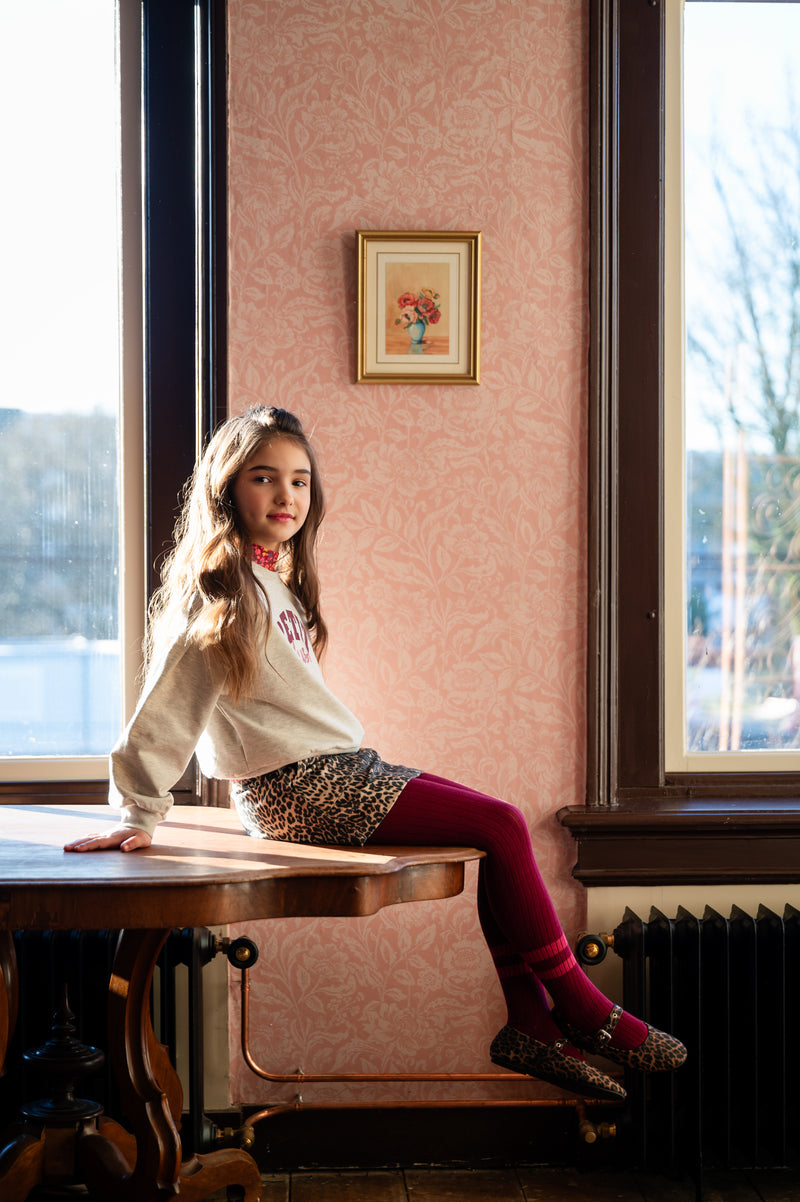 Petit Blush Simple Skirt Leopard
