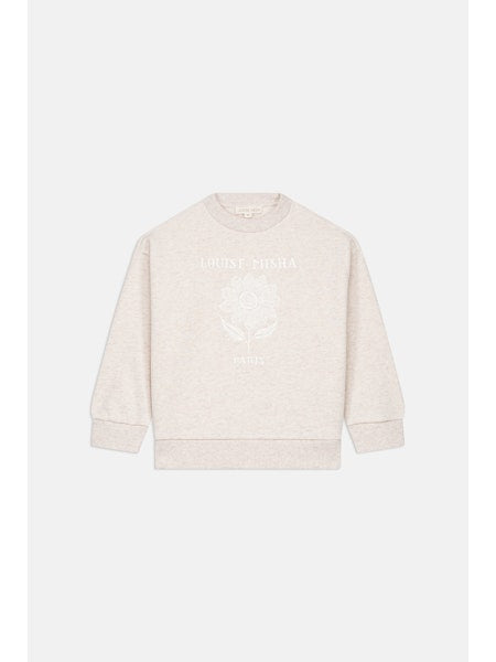 Louise Misha Sweatshirt Rosalia Heather Cream