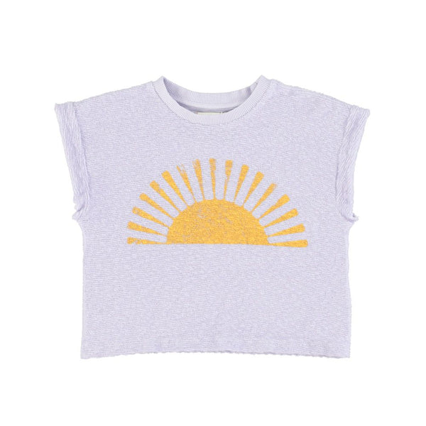 PiuPiuchick T-Shirt Lavender/Burning Sand Print