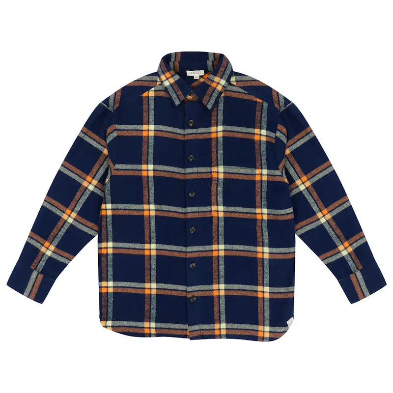 Jenest Scott Shirt Flanel Navy Blue