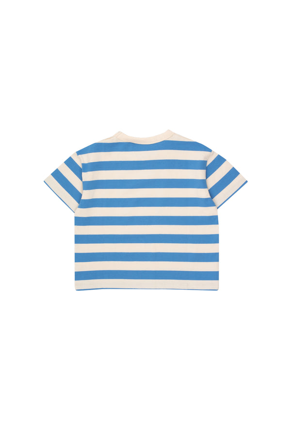 Tiny Cottons Stripes Tee Light Cream/Azure