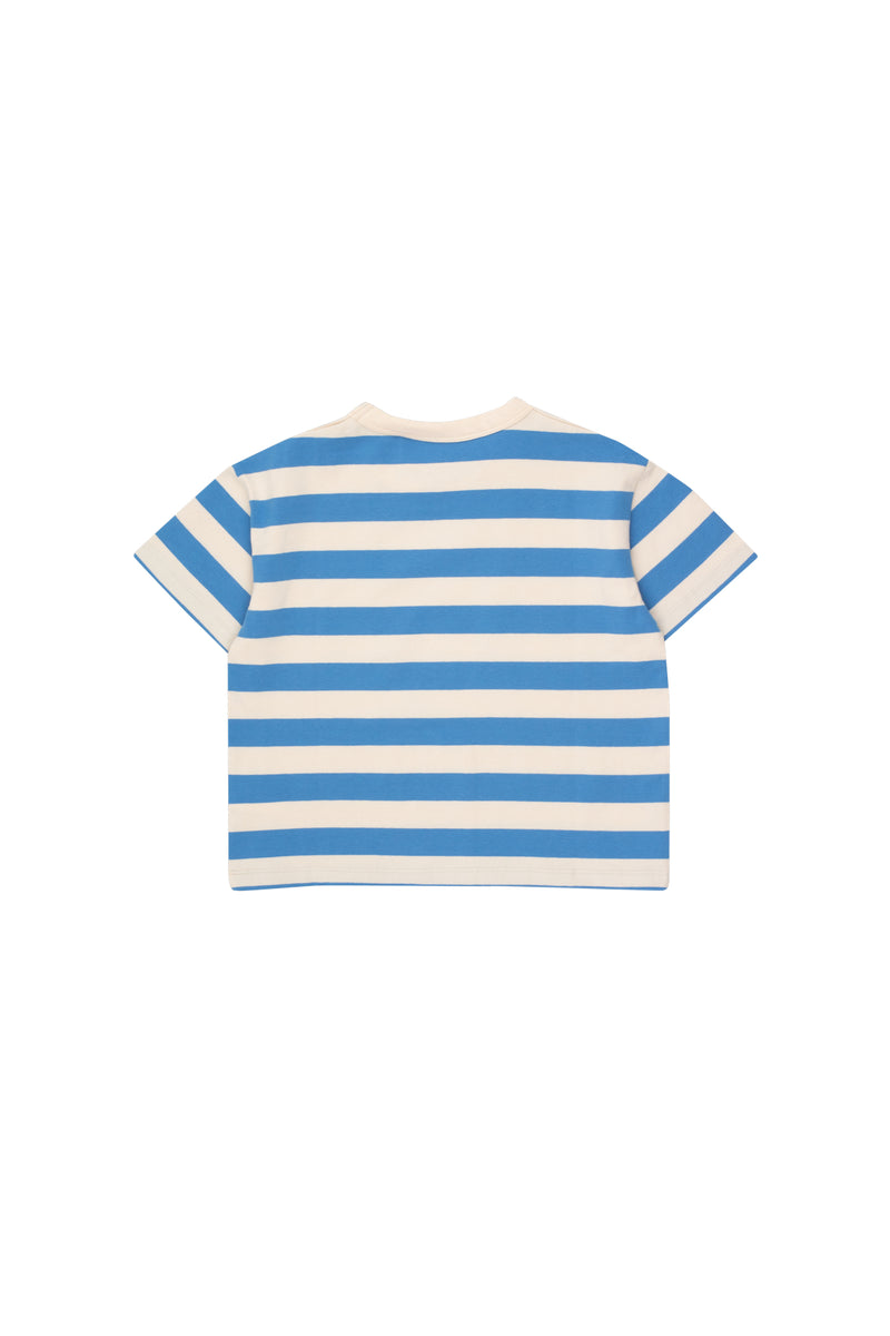 Tiny Cottons Stripes Tee Light Cream/Azure
