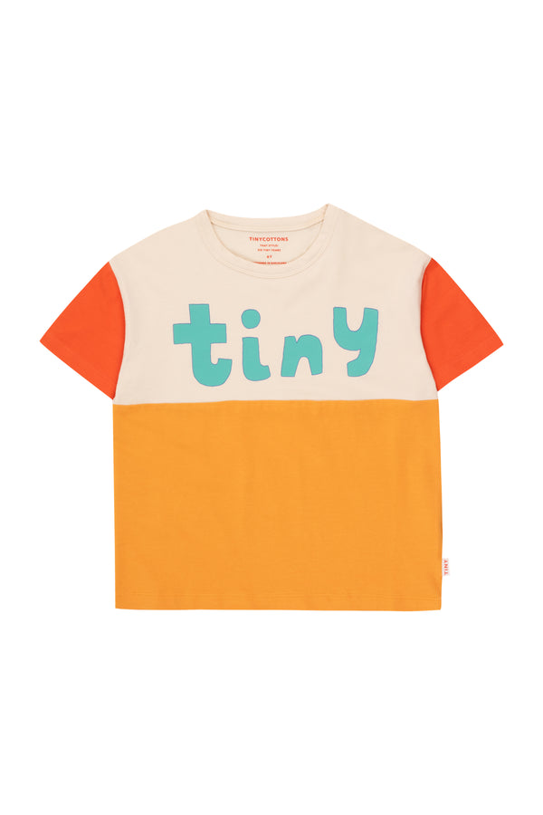 Tiny Cottons Tiny Color Block Tee Light Cream/Orange