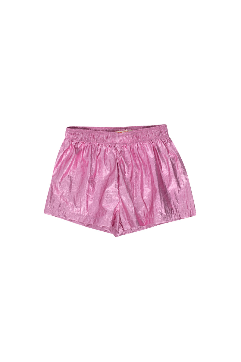 Tiny Cottons Shiny Short Metallic Pink