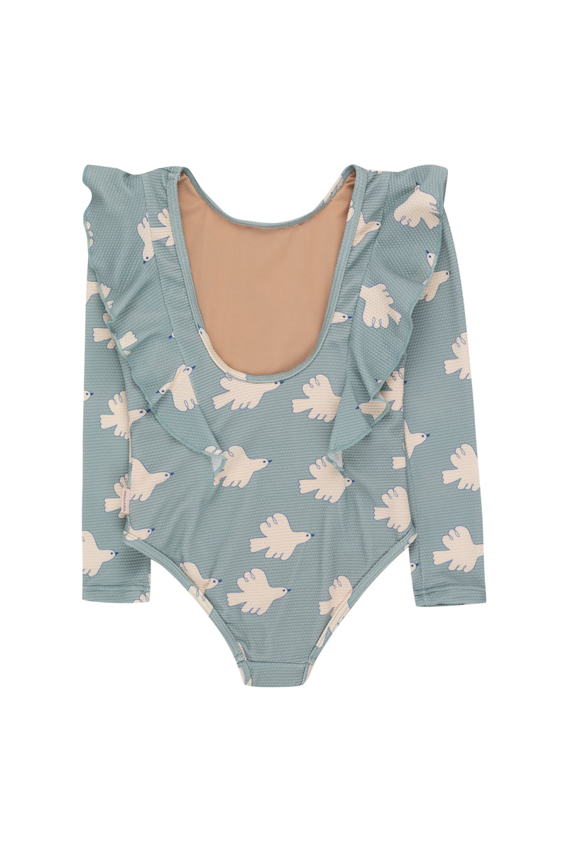 Tiny Cottons Doves Swimsuit Warm Grey