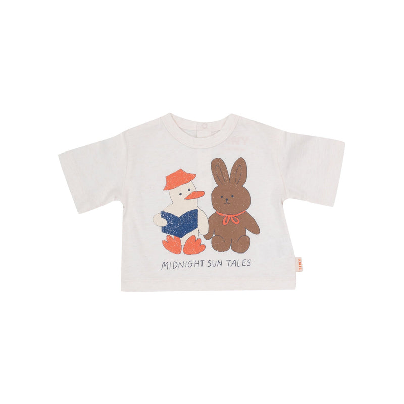 Tiny Cottons Readers Graphic Baby Tee Cream Heather