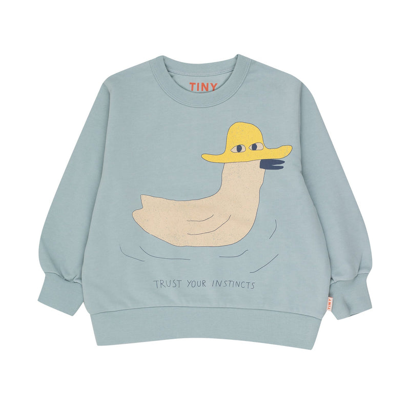 Tiny Cottons Duck Graphic Sweatshirt Warm Grey