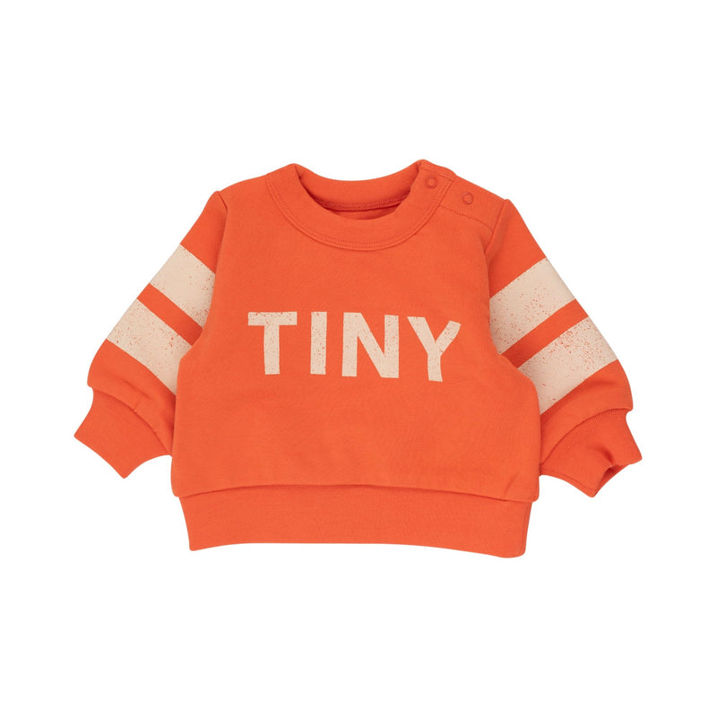 Tiny Cottons Stripes Logo Baby Sweatshirt Summer Red