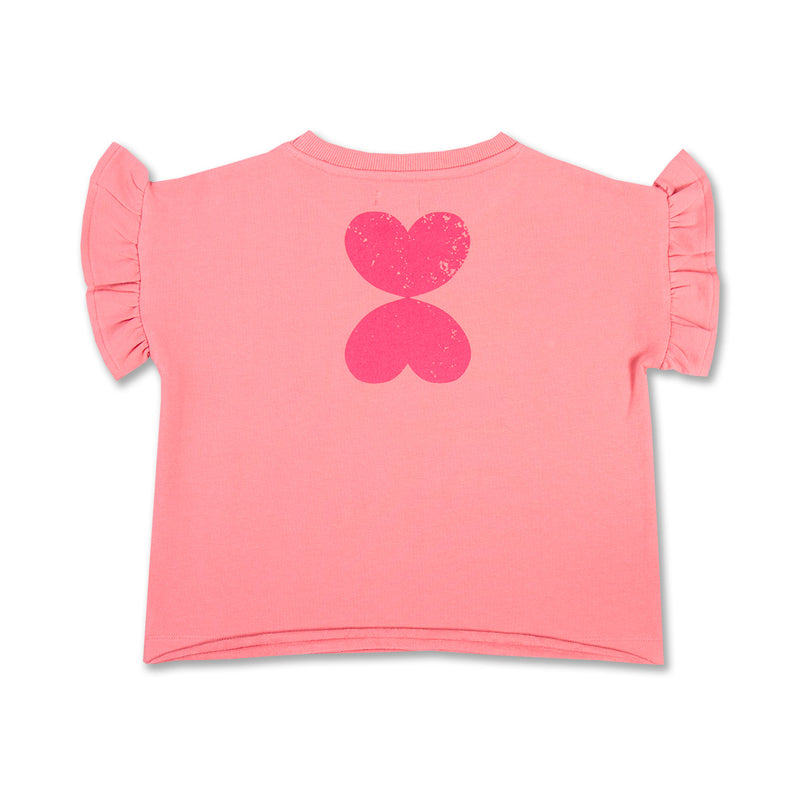 Petit Blush Ruffle T-shirt Strawberry ice