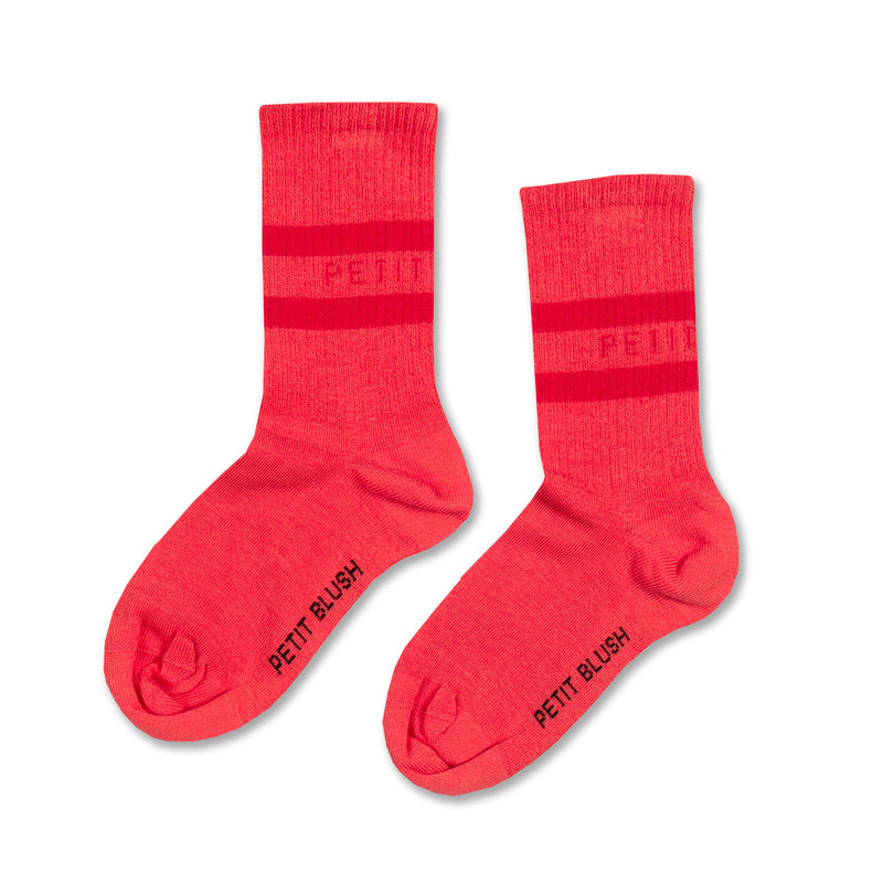 Petit Blush Sport Socks Red