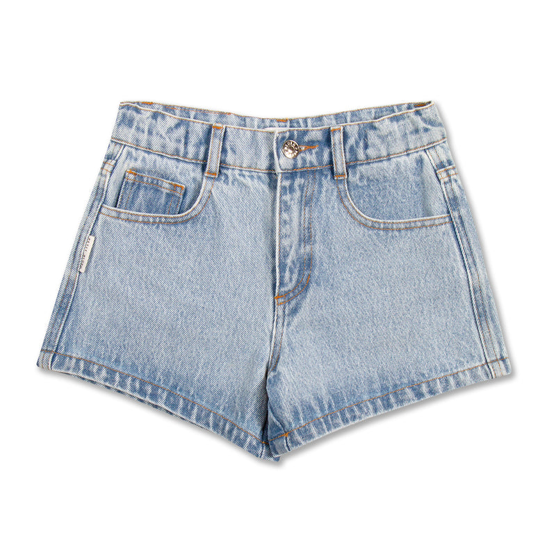 Petit Blush Jeans Short Light Blue Washed