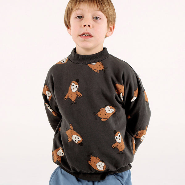 Lötiekids Sweatshirt Owls Anthracite