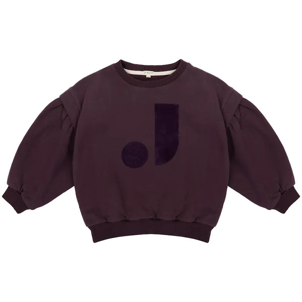 Jenest Balloon Bird Sweater Fleece Plum Bordeaux