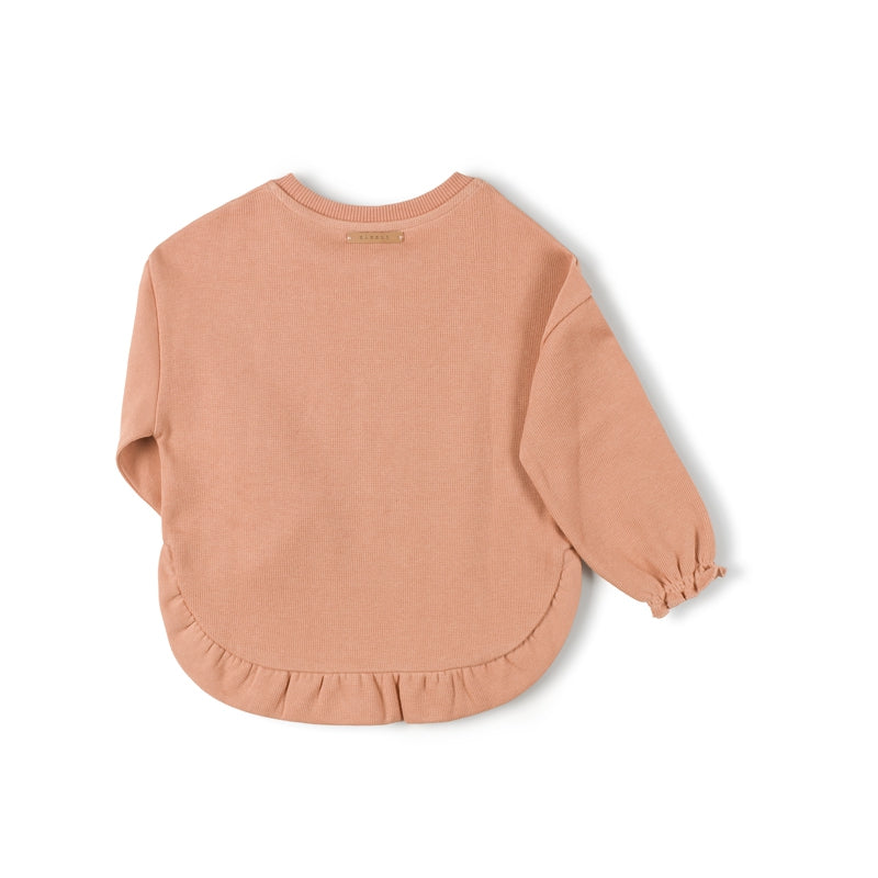 Nixnut Ruffled Sweater Peach