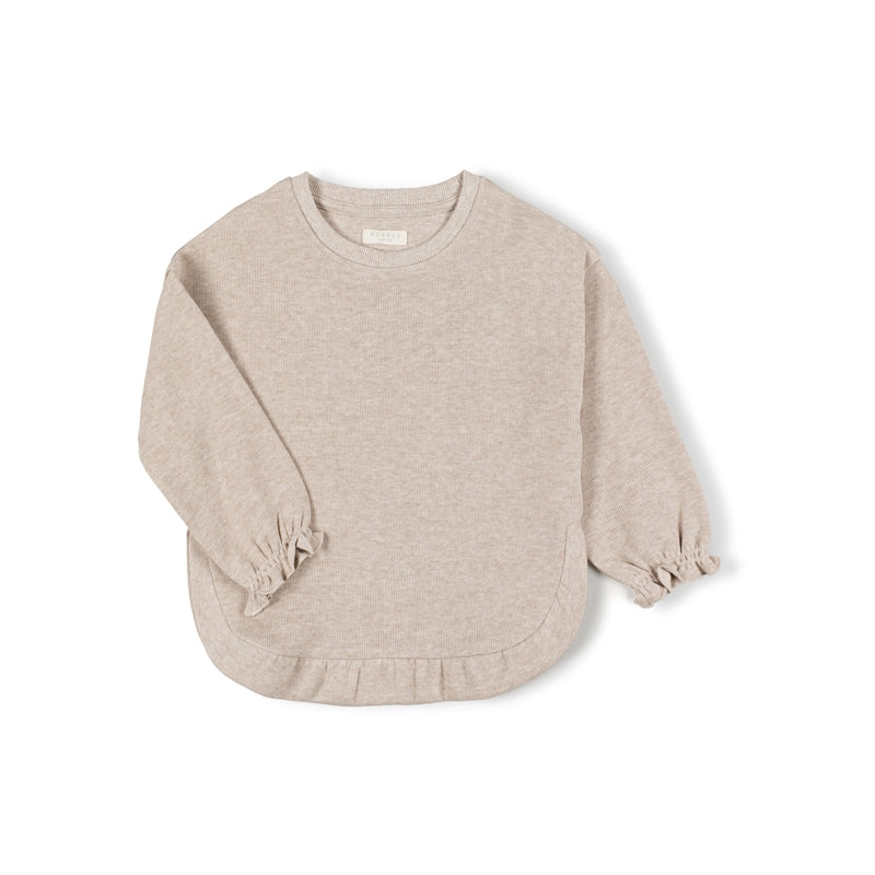 Nixnut Ruffled Sweater Beige