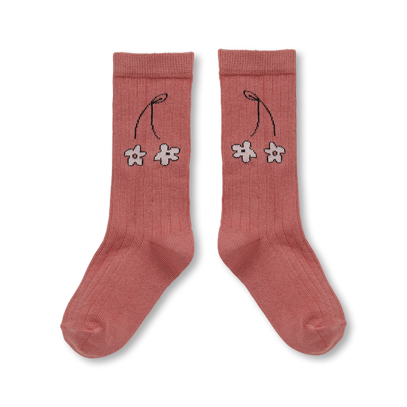 Sproet & Sprout Socks Cherry Flower