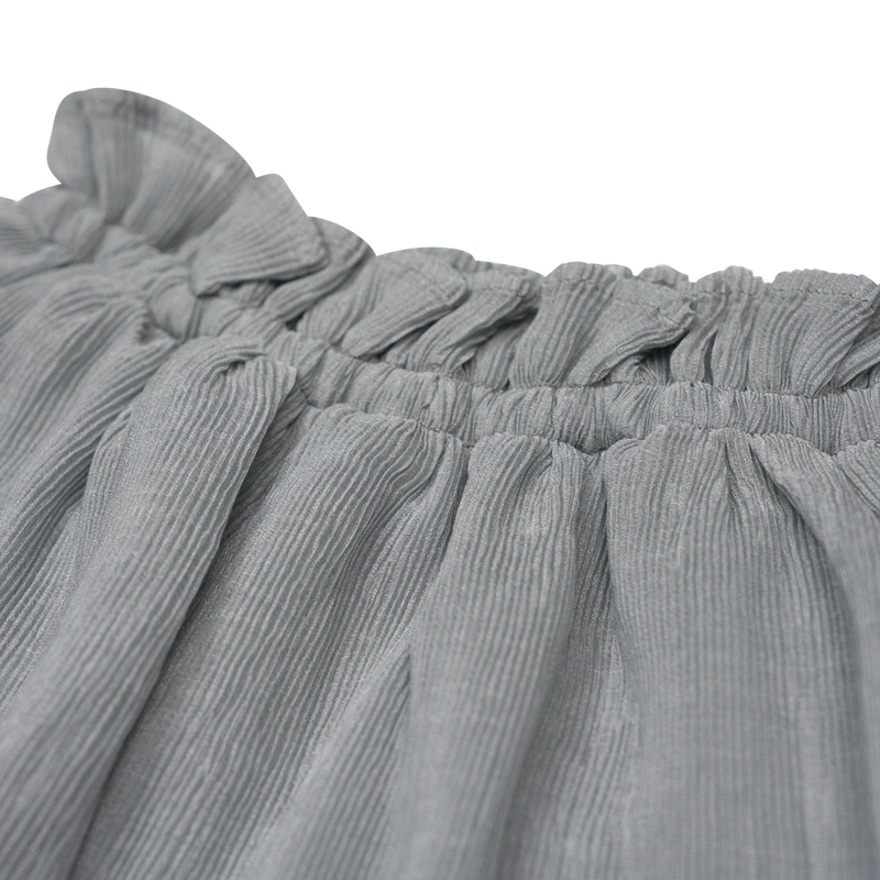 Baje Strawberry Crincle Skirt Greyish Blue