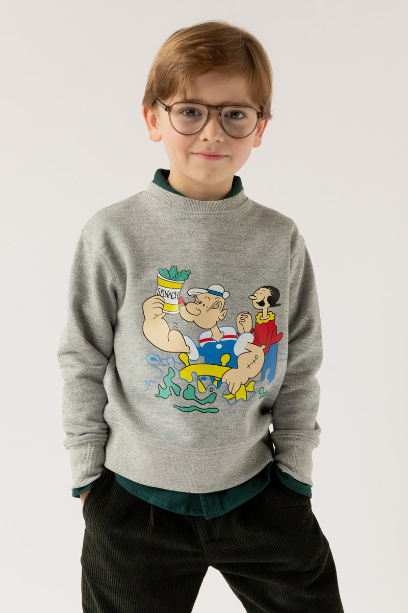 Simple Kids Popeye Sweatshirt Grey